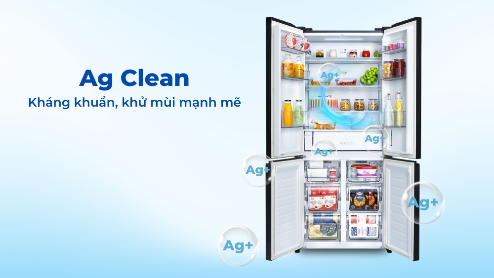 Công nghệ Ag Clean kháng khuẩn và khử mùi mạnh mẽ