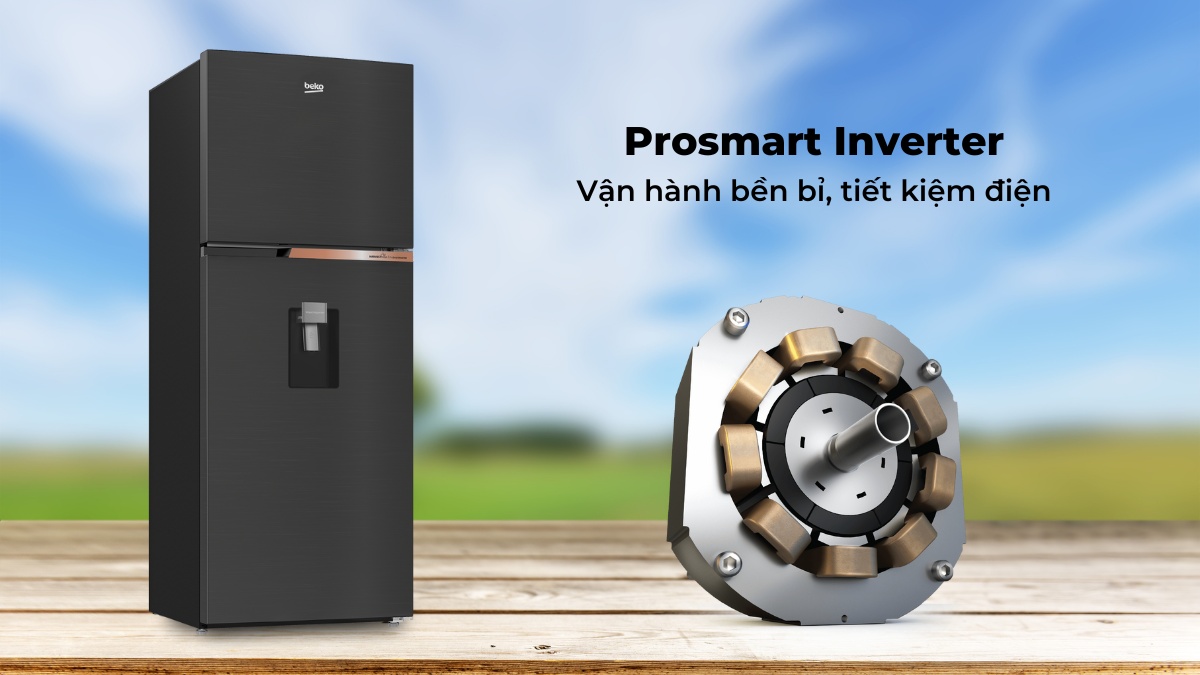 Công nghệ ProSmart Inverter giúp tủ vận hành bền bỉ, tiết kiệm điện hiệu quả