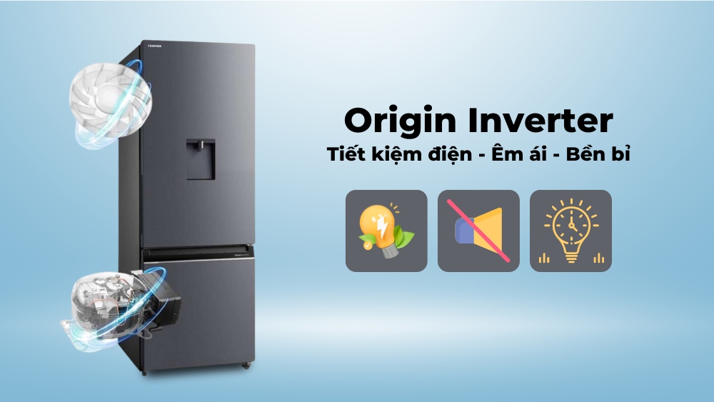 Công nghệ Origin Inverter giúp thiết bị tối ưu điện năng hiệu quả