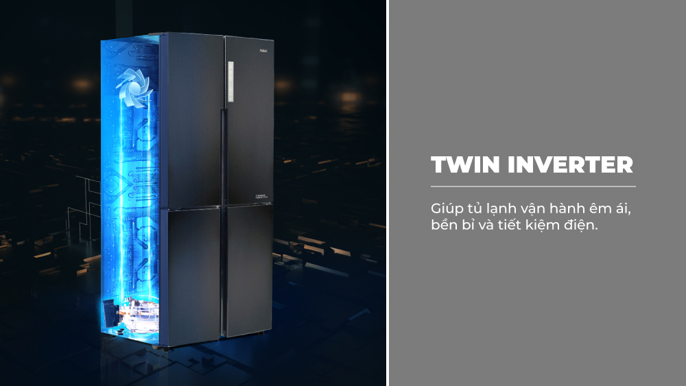 Công nghệ Twin Inverter giúp tủ tiết kiệm điện năng hiệu quả