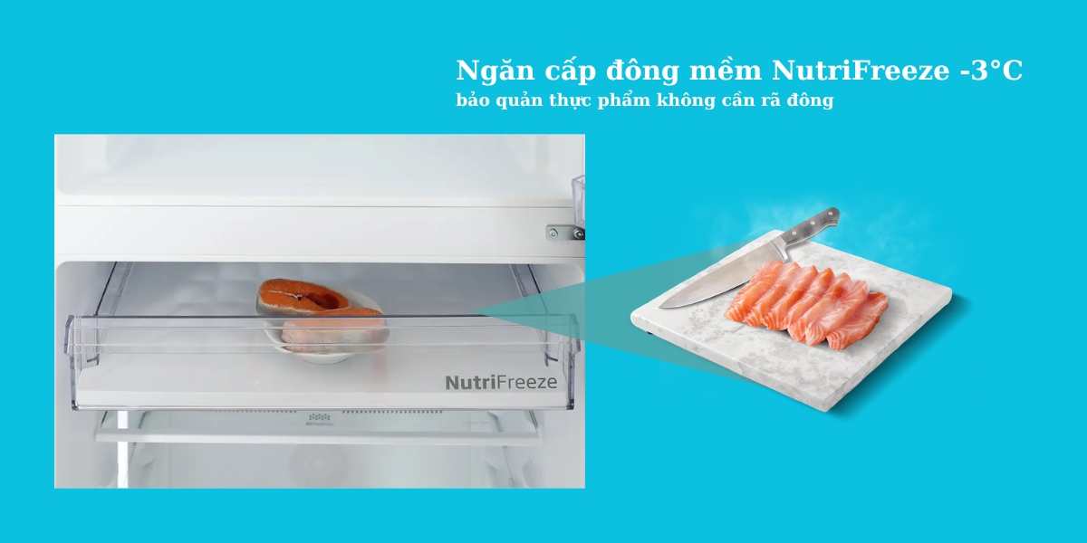 Ngăn cấp đông mềm NutriFreeze -3°C