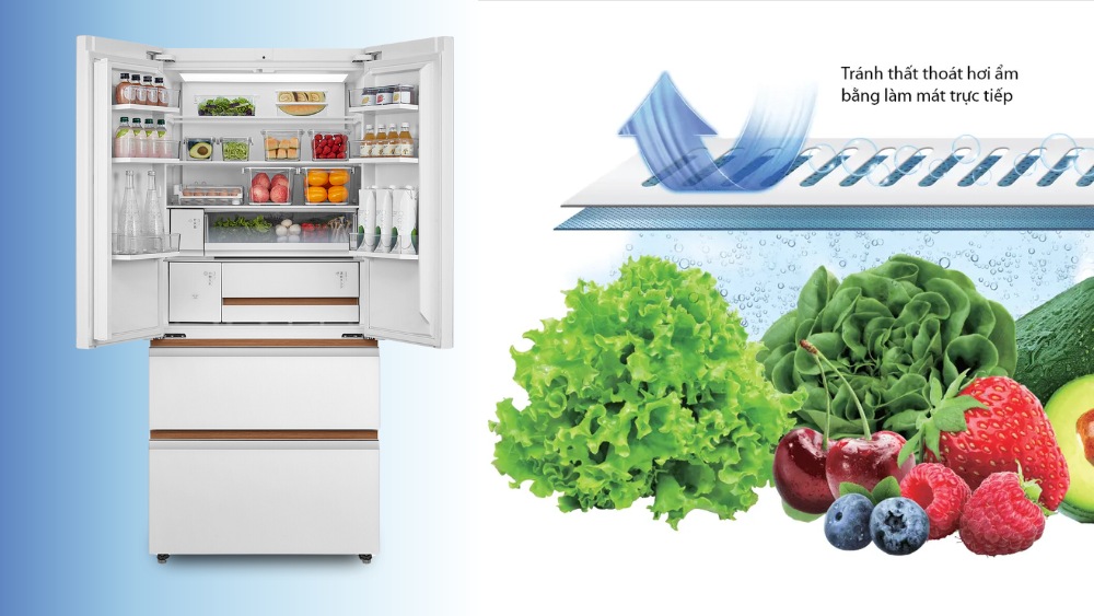 Ngăn Hydro Fresh chuyên bảo quản rau củ quả