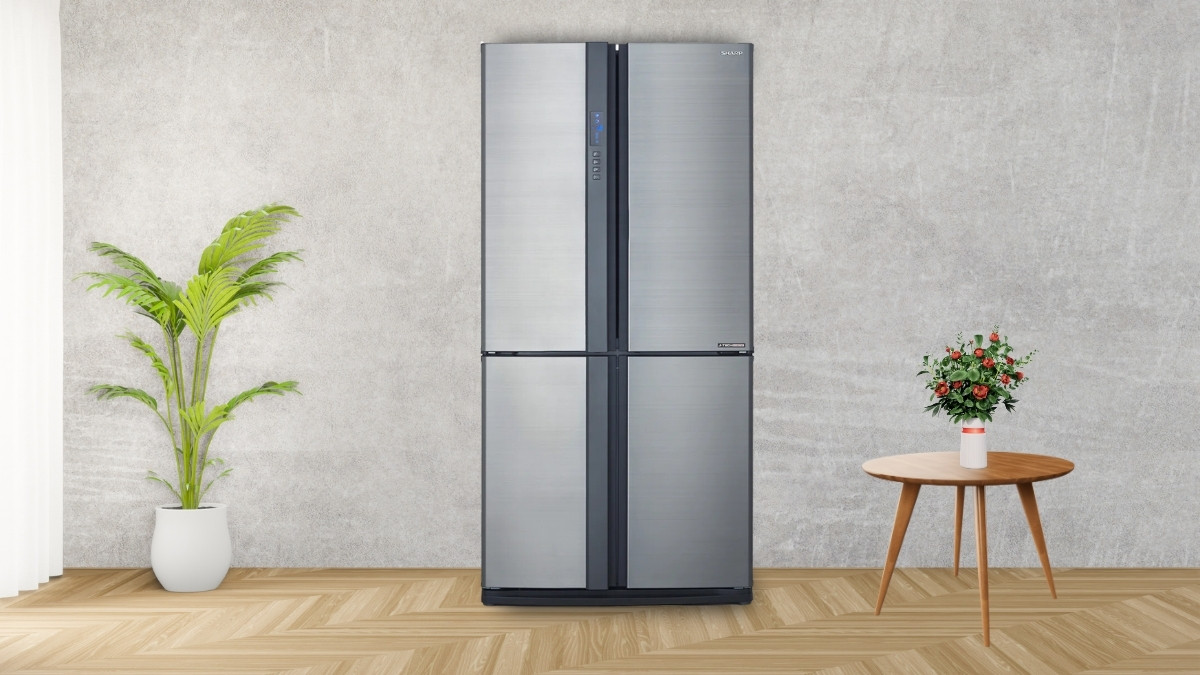 Tủ Lạnh Sharp Inverter 678 Lít SJ-FX680V-ST sở hữu vẻ ngoài đẹp mắt