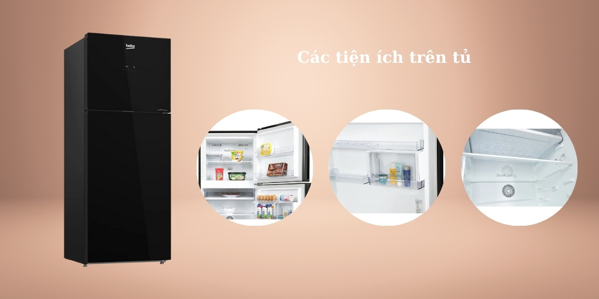 Tiện ích khác trên tủ lạnh Beko RDNT371E50VZHFSGB