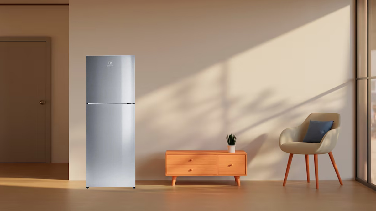 Tủ Lạnh Electrolux Inverter 256 Lít ETB2802J-A có màu bạc sang trọng