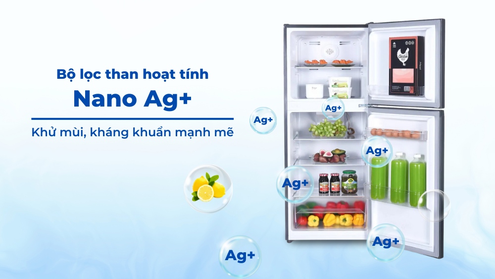 Bộ lọc khử mùi than hoạt tính Nano Ag+