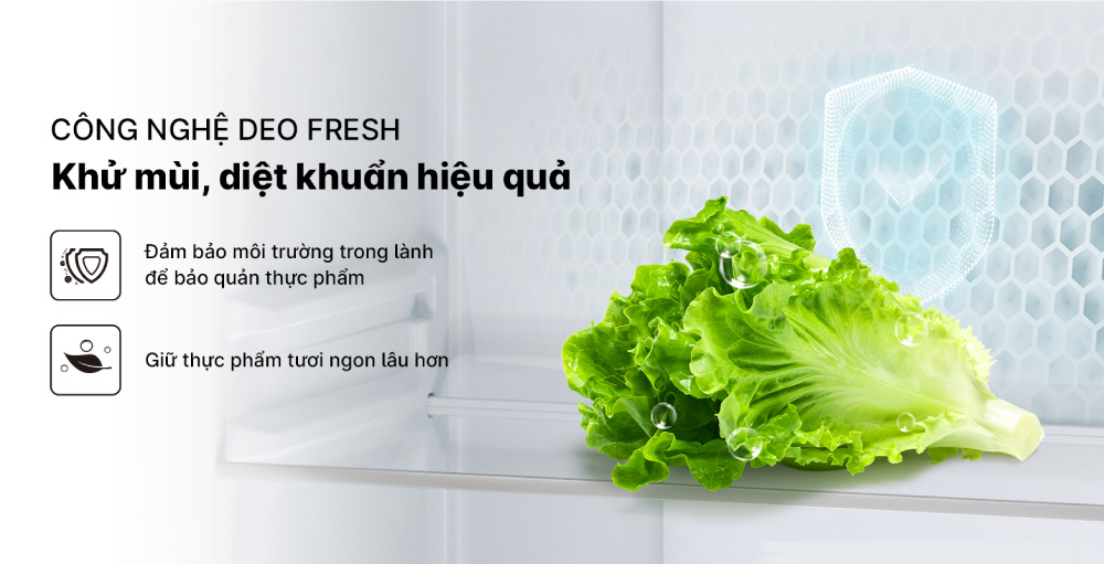 Công nghệ DEO Fresh kháng khuẩn, khử mùi mạnh mẽ