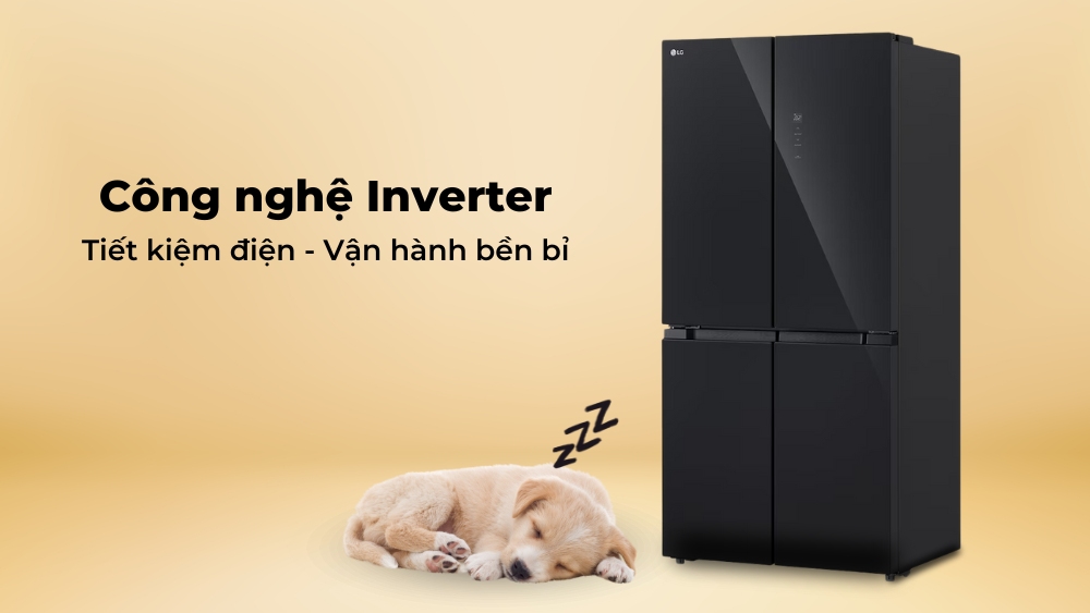 Công nghệ Inverter giúp tủ lạnh vận hành êm, tiết kiệm điện