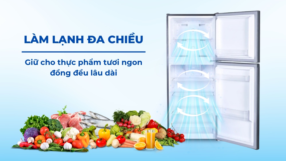 Công nghệ làm lạnh đa chiều bảo quản thực phẩm tươi ngon