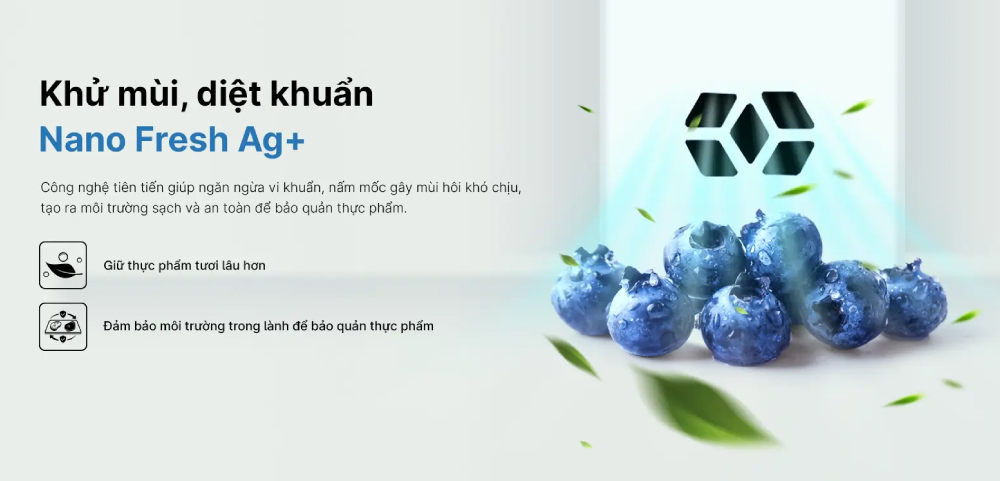 Công nghệ kháng khuẩn, khử mùi Nano Fresh Ag+