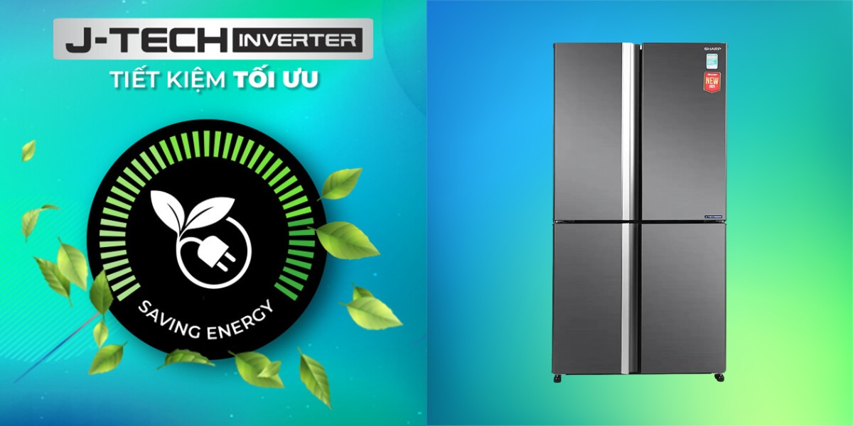 Tiết kiệm điện năng, vận hành êm ái nhờ công nghệ J-tech Inverter