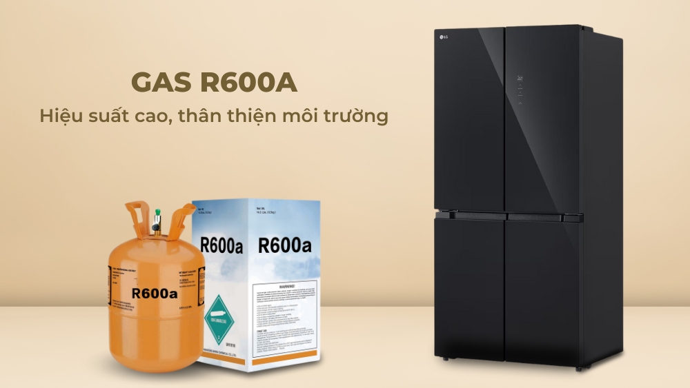 Gas R600a có hiệu suất làm lạnh cao, thân thiện môi trường