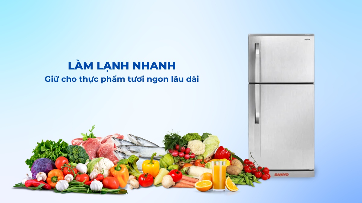 Tủ có khả năng làm lạnh nhanh cho thực phẩm