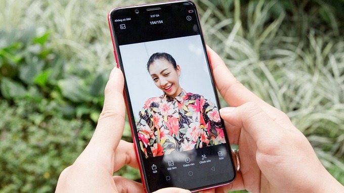 Trí thông minh nhân tạo trên camera selfie Oppo F5