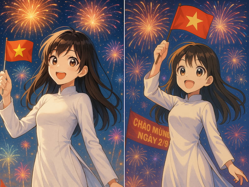 Ảnh cô gái Việt Nam phong cách anime