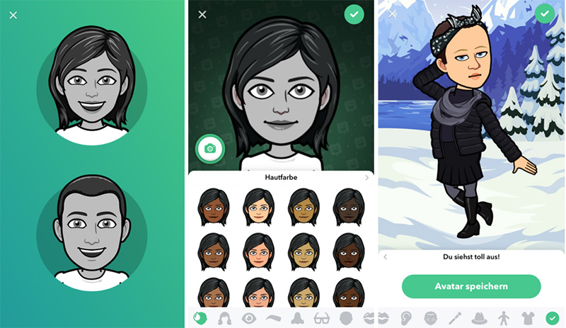 Bitmoji tạo avatar hoạt hình