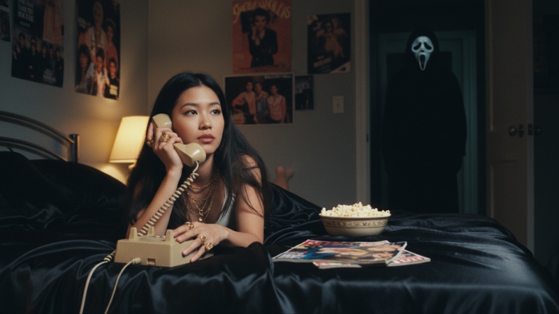 Câu lệnh ghép ảnh Halloween cho nữ phong cách Y2K
