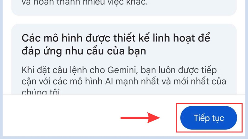 Bắt đầu trải nghiệm phiên bản Gemini Advanced