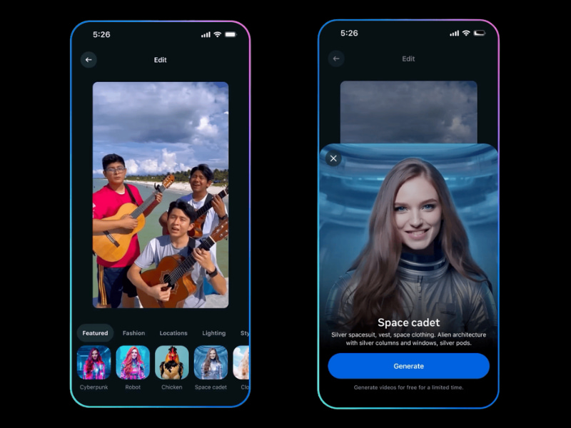 Chọn hiệu ứng chỉnh sửa video bằng AI