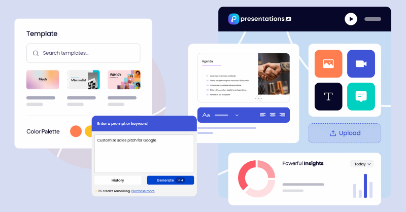 Các công cụ nổi bật của Presentations AI