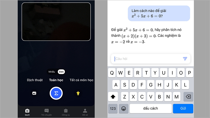 Sử dụng Question AI trên điện thoại 1