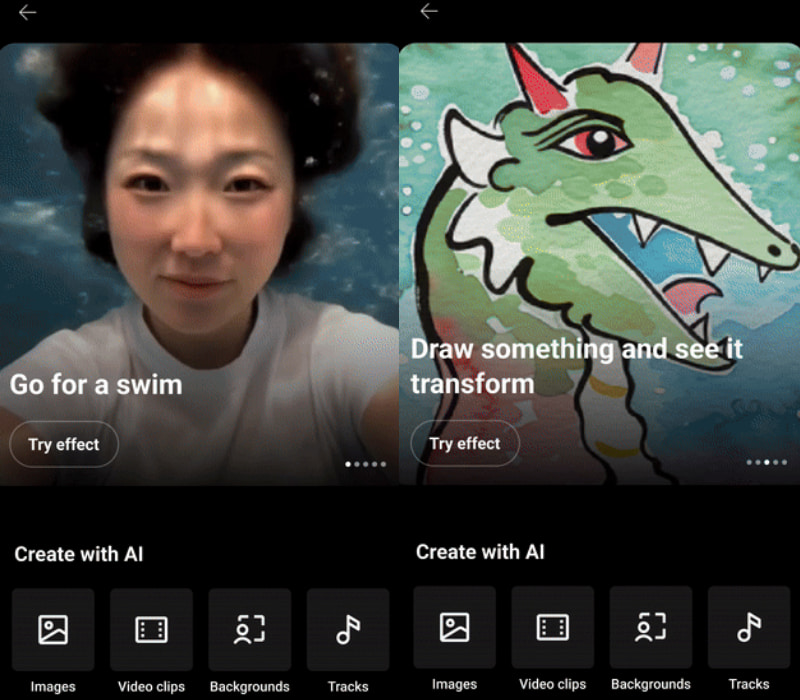 YouTube giới thiệu hai hiệu ứng AI mới trong mục Effects