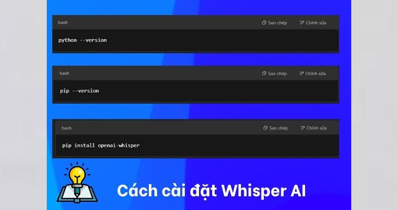 Cài đặt Whisper AI