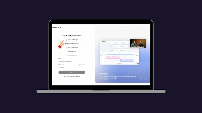 Hướng dẫn đăng ký tài khoản ElevenLabs AI