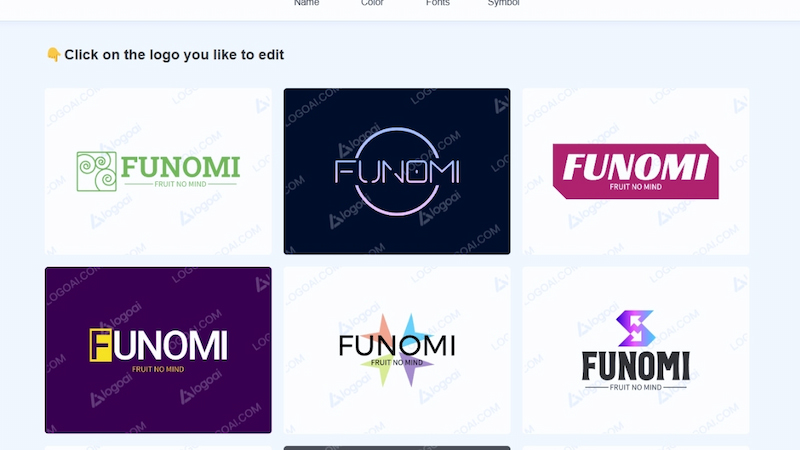 LogoAI tạo logo dựa trên nội dung bạn cung cấp