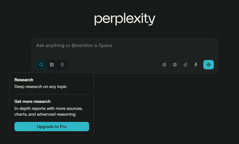 Nâng cấp Perplexity AI