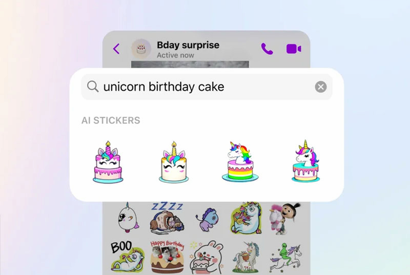 Sticker AI trên Messenger