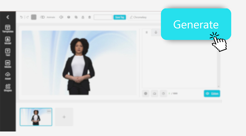 Nhấn “Tạo video AI” (Generate)