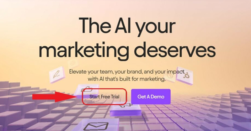 Chọn mục Start Free Trial