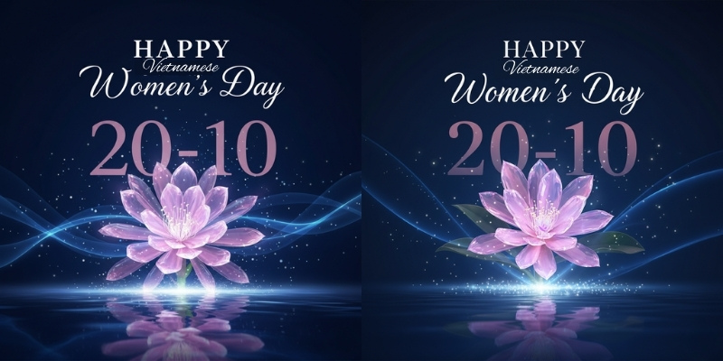 Poster AI chúc mừng ngày Phụ nữ Việt Nam 20/10