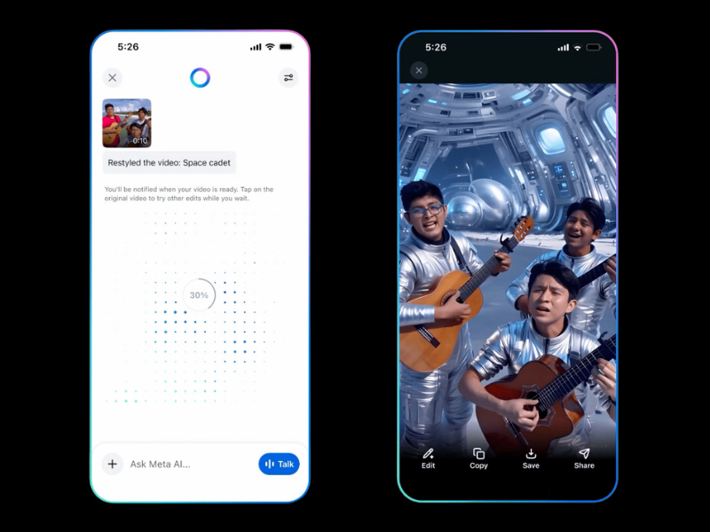 Sử dụng Meta AI để chỉnh sửa video