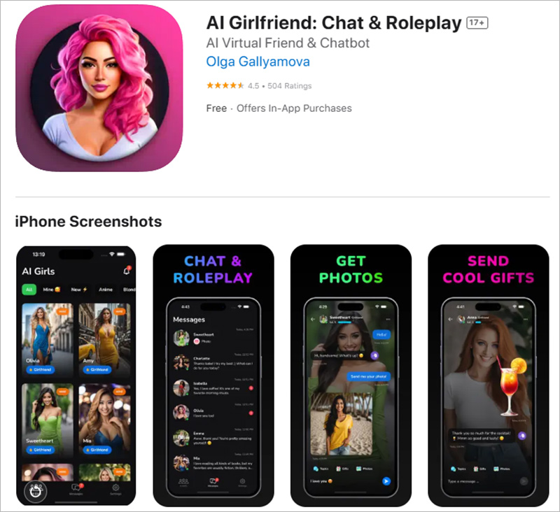Tải và cài đặt ứng dụng AI Girlfriend: Chat & Roleplay