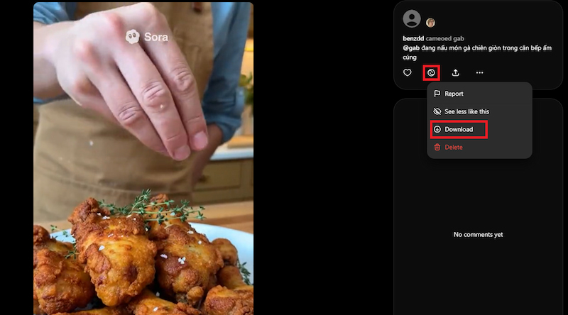 Tải video Sora 2