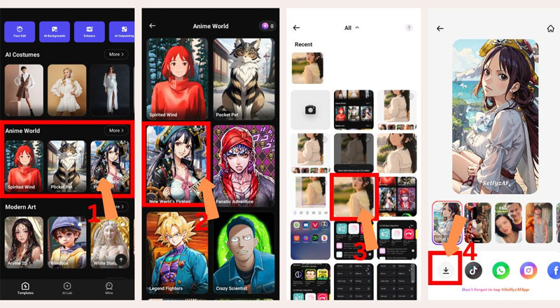 SelfyzAI cho phép tạo ảnh anime dựa trên ảnh thật 