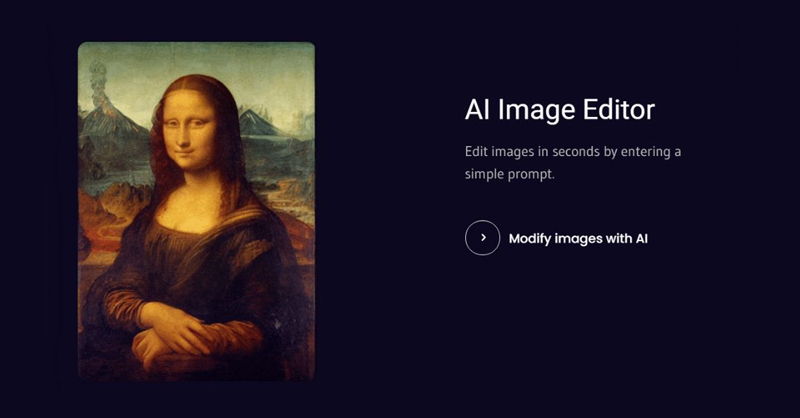 AI Image Editor cho phép chỉnh sửa hình ảnh với thao tác đơn giản