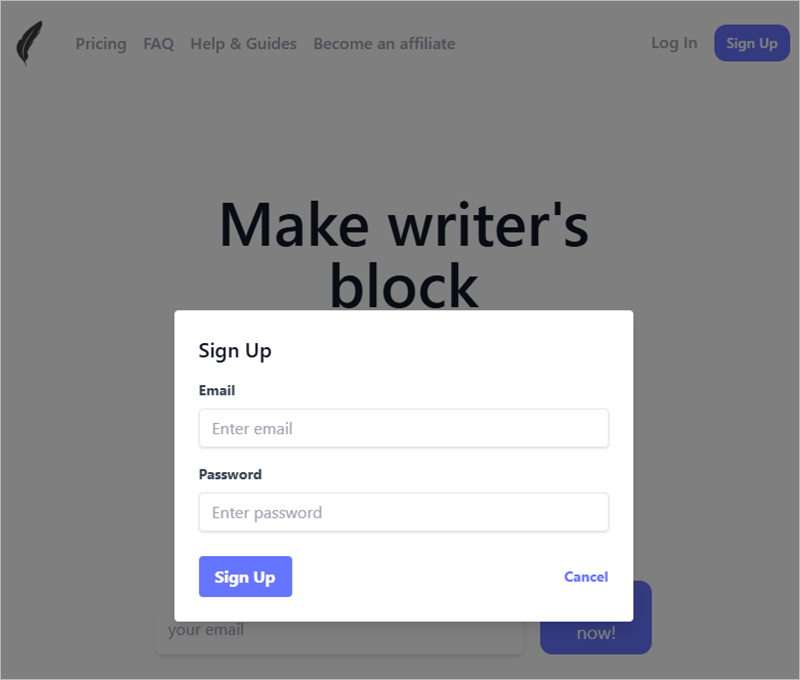 Truy cập vào trang web chính thức của Shortly AI
