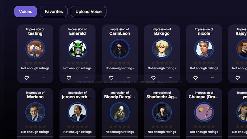 Voice AI cung cấp đa dạng giọng nói