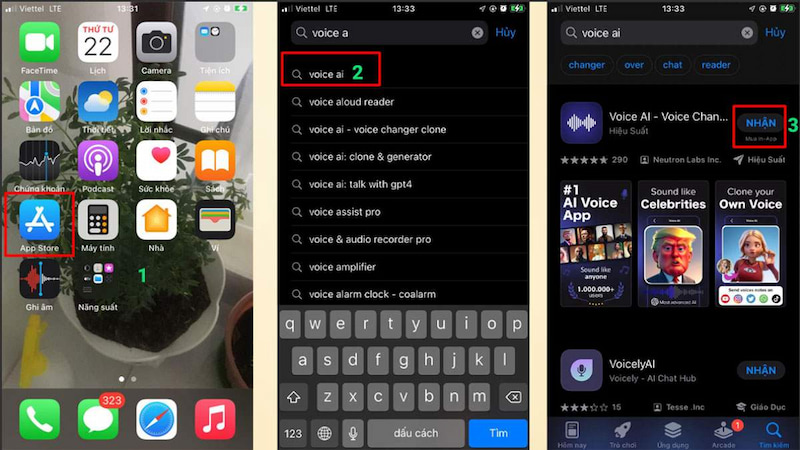 Sử dụng Voice AI trên điện thoại