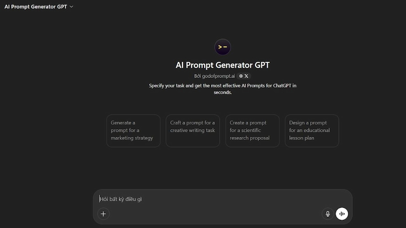 ChatGPT Prompt Generator