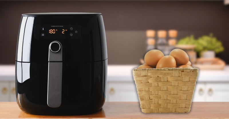 Cách luộc trứng bằng nồi chiên không dầu