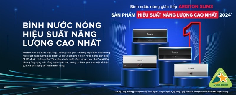 Bình nước nóng gián tiếp Ariston Slim3