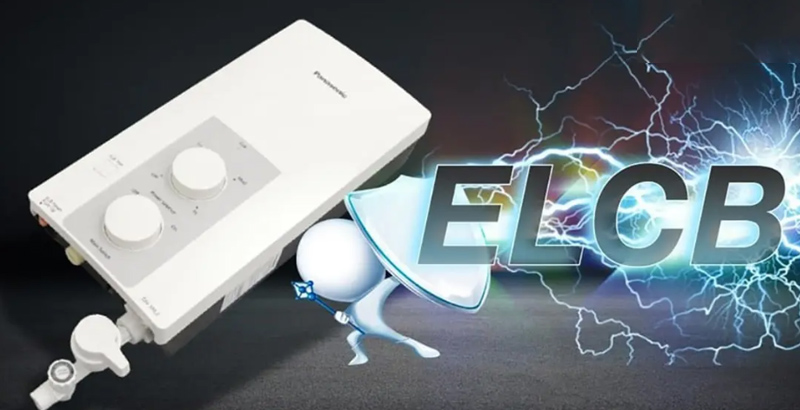 Máy nước nóng Panasonic được tích hợp cầu dao chống giật ELCB
