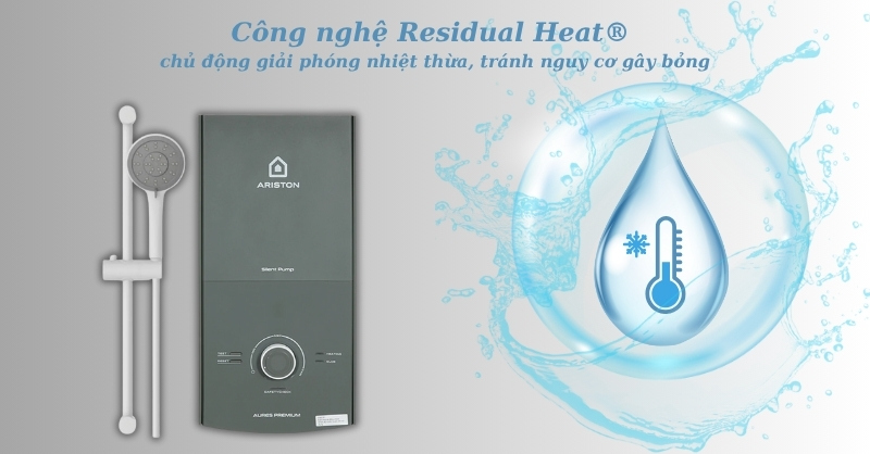 Máy nước nóng Ariston ngăn ngừa nguy cơ bỏng khi sử dụng máy nước nóng