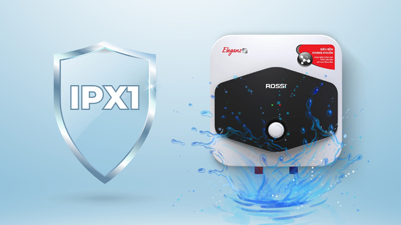 Máy Nước Nóng Gián Tiếp Rossi 15 Lít Eleganz-C REC15SQ chống thấm nước hiệu quả