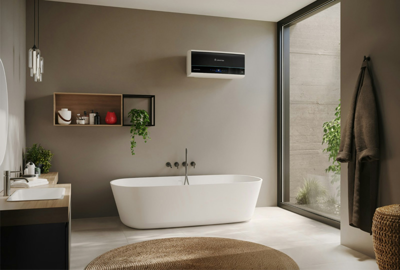 Máy nước nóng gián tiếp làm nóng nước thông qua bình chứa được đun sẵn