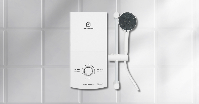 Máy Nước Nóng Trực Tiếp Ariston AURES PREMIUM 4.5 thiết kế gọn gàng